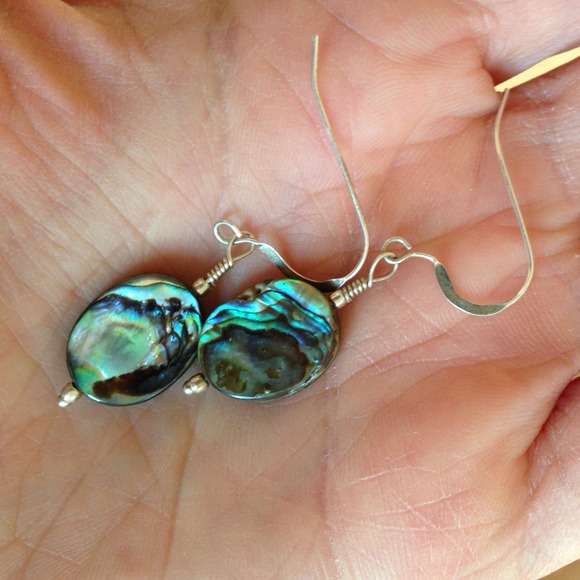 Sterling and Abalone Earrings