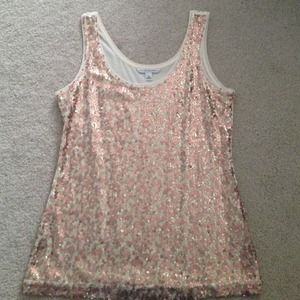 Banana Republic Gold Sequin Tank
