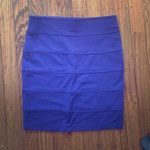 Purple mini skirt