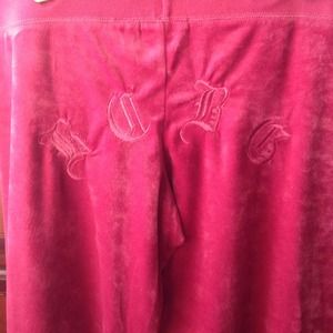 NWOT BCBG rose pink color velour track pant