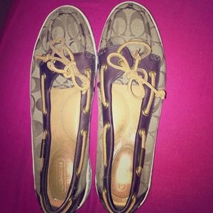 Coach rachelle boat shoes