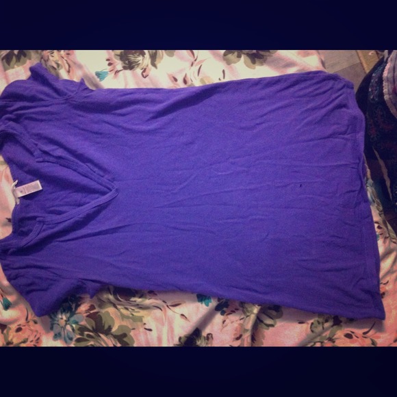 Purple v neck tee