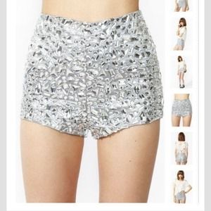 Nasty Gal Festival season disco shorts