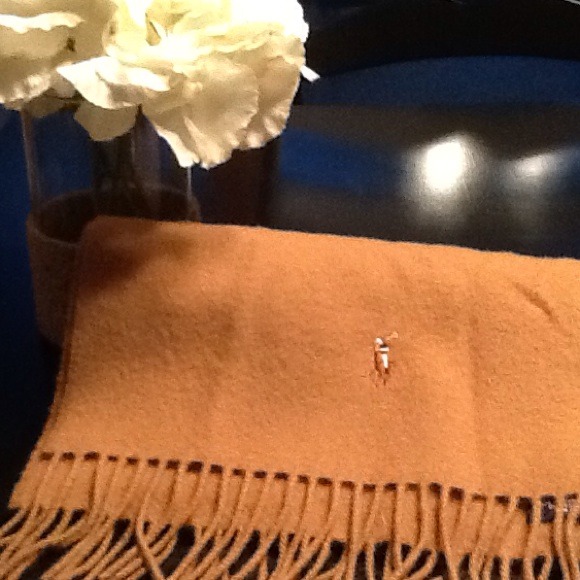 Polo by Ralph Lauren Rye Brown Lambs Wool Scarf