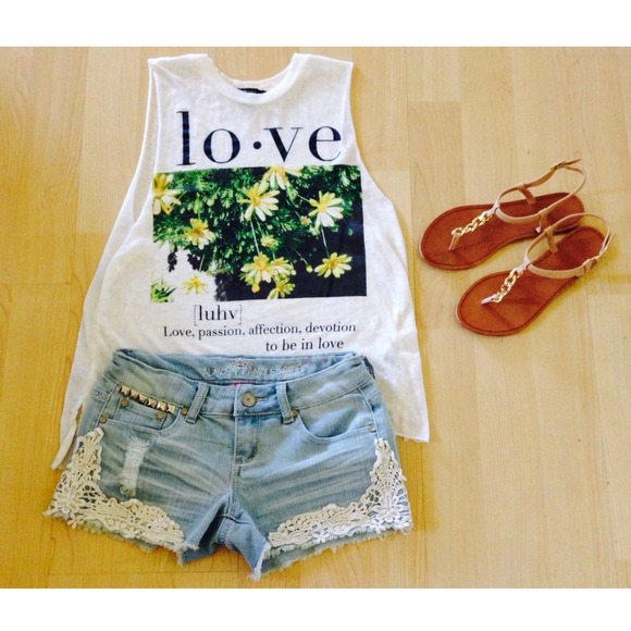 Lace shorts