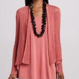 Eileen Fisher BLACK flutter cardigan