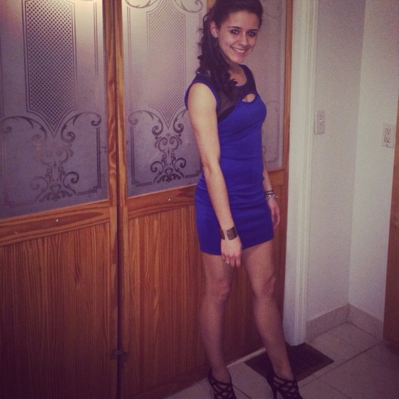 Royal blue dress