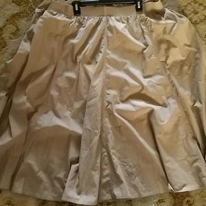 Khaki Flair Skirt Size 34