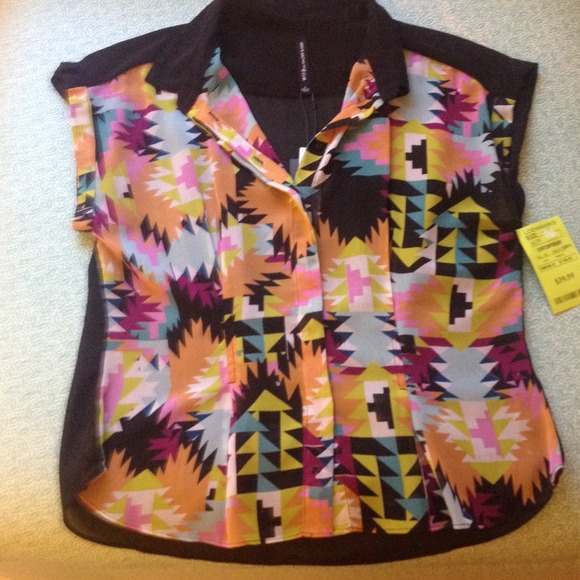 Multicolor Tribal Pattern Blouse
