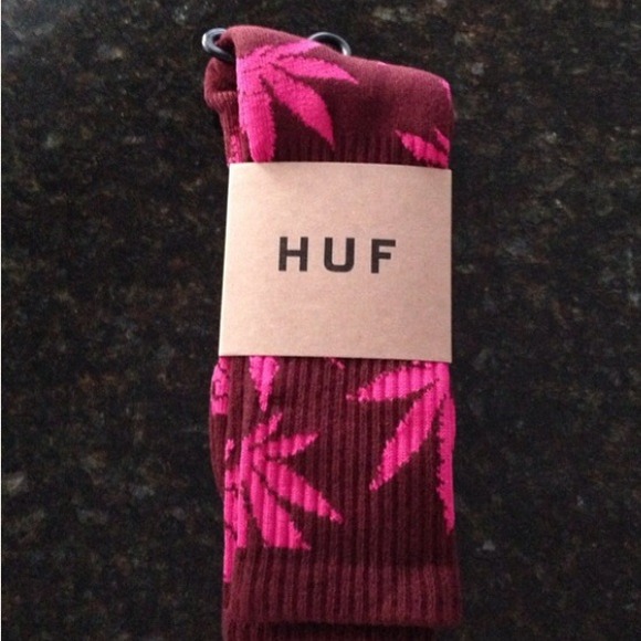 Authentic Dark Purple & Pink Huf Socks💕