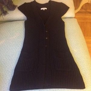 Black Knit Long Sweater