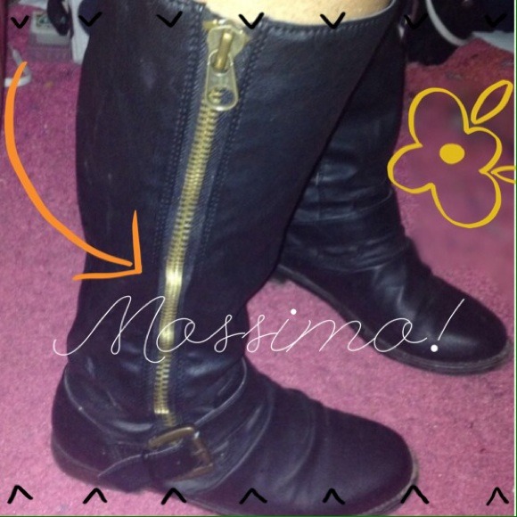 Black Leather Boots.