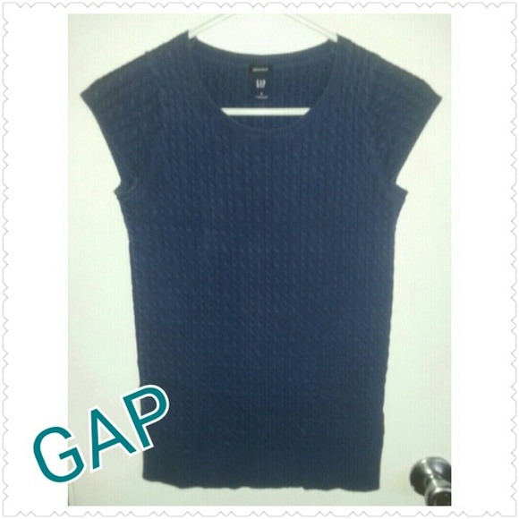Gap Navy Cap Sleeve Sweater - Size S