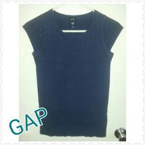 Gap Navy Cap Sleeve Sweater - Size S