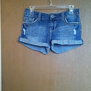 Denim shorts