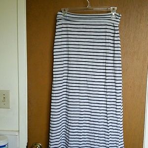 Striped maxi skirt