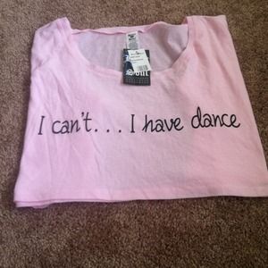 NEW cropped dance tee
