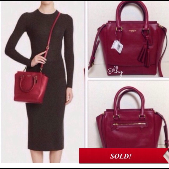 Coach Handbags - ❌SOLD❌Coach Legacy Mini Tanner - Deep Port