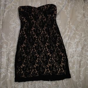 Black lace dress