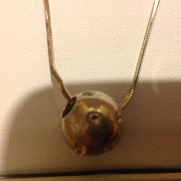 SOLD  18" Sterling Silver Crystal Ball - Picture 2 of 2