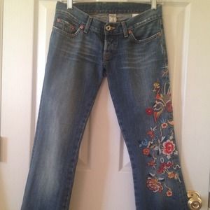 Sold!Lucky Brand Embroidered Denim