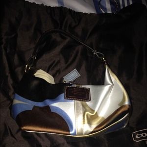 Coach scarf print purse