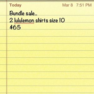 2 luluemon shirts