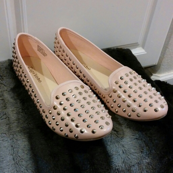 **sold**Studded flats
