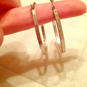 Lucky brand silver hoop earrings