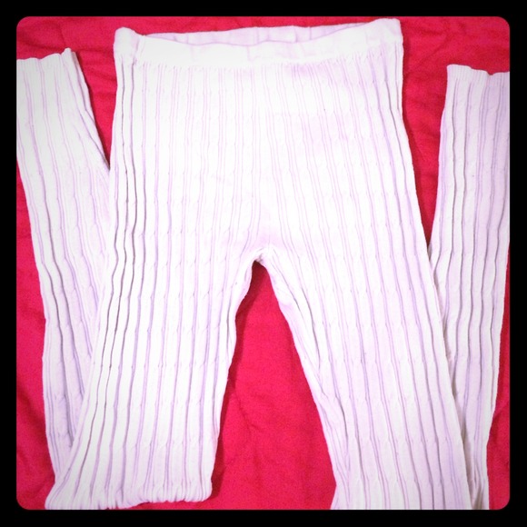 White knit leggings! 😍