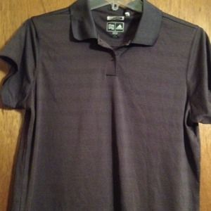 Black ladies Adidas golf shirt