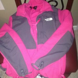 Pink north face