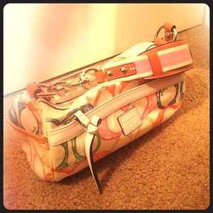 Authentic Coach colorful barrel bag