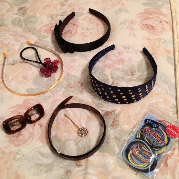 headbands, hair clips, hair ties