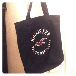 Navy Blue Hollister tote bag