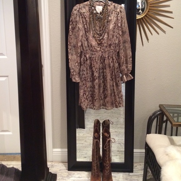 Aryn K. silk mini dress