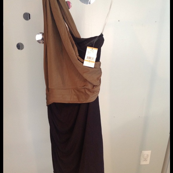 Green and Black  dress