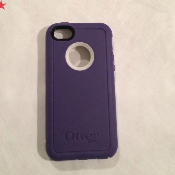 iPhone 5C OEM Defender purple and white
