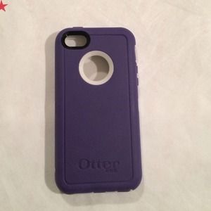 iPhone 5C OEM Defender purple and white