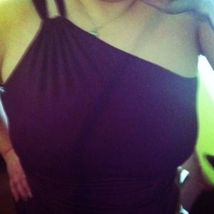 Plum one shouldered dress