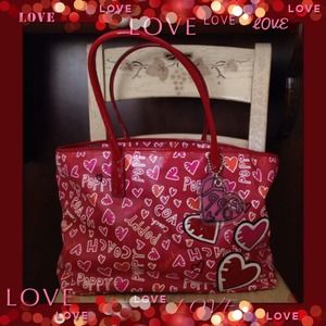Red Poppy "Graffiti" Tote