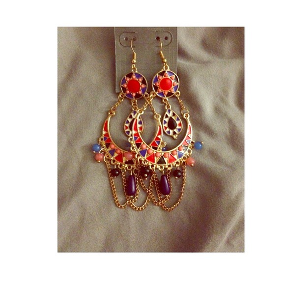 Multi Colored Fashion Earrings