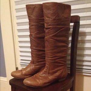 Brown Leather Steve Madden Boots