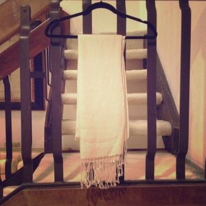 Silk Pashmina Cream Shawl