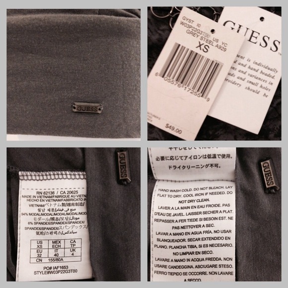 Guess One Shoulder Ruched Top - Picture 3 of 3