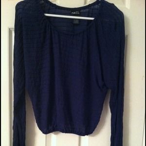 NWOT Rayon Blue Sweater