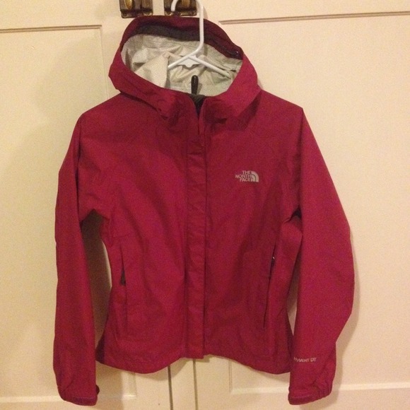 Berry North Face Rain Jacket