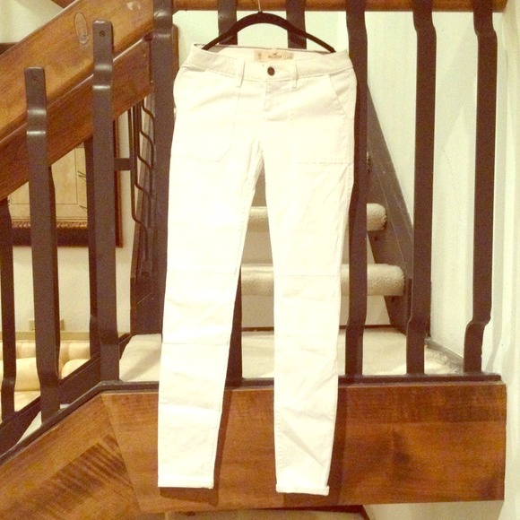 Hollister Skinny Jeans White Denim Jeggings NWT