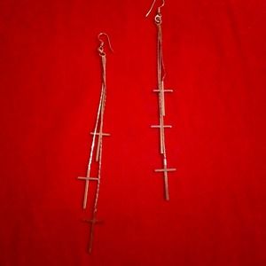 Cross earrings