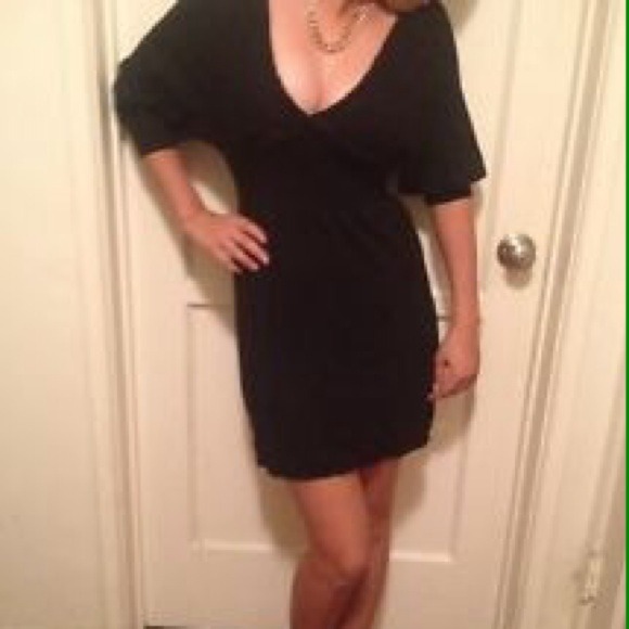Bebe Black Cashmere Sweaterdress NWOT